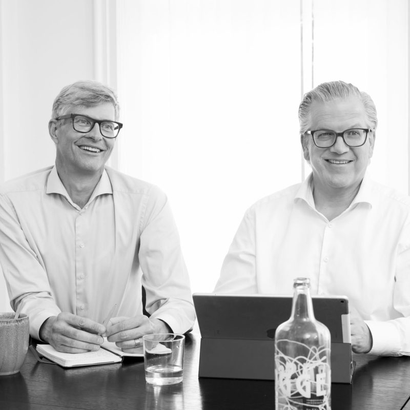 Dirk Spiegel und Patrick Zuppiger von Velaw im Gespräch